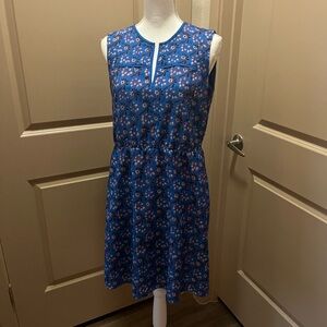 J. Crew Blue floral dress
